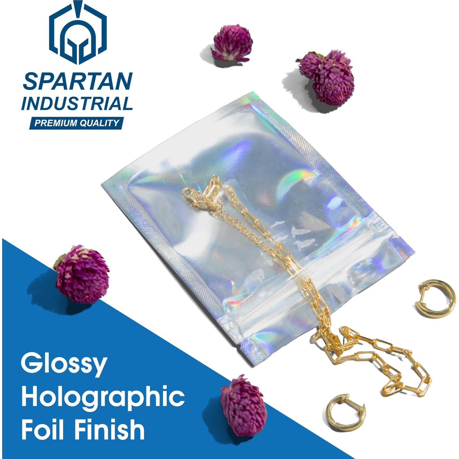 Bolsas de Foil Holográfico Spartan Industrial 7.62x10.16cm - 200 Unidades