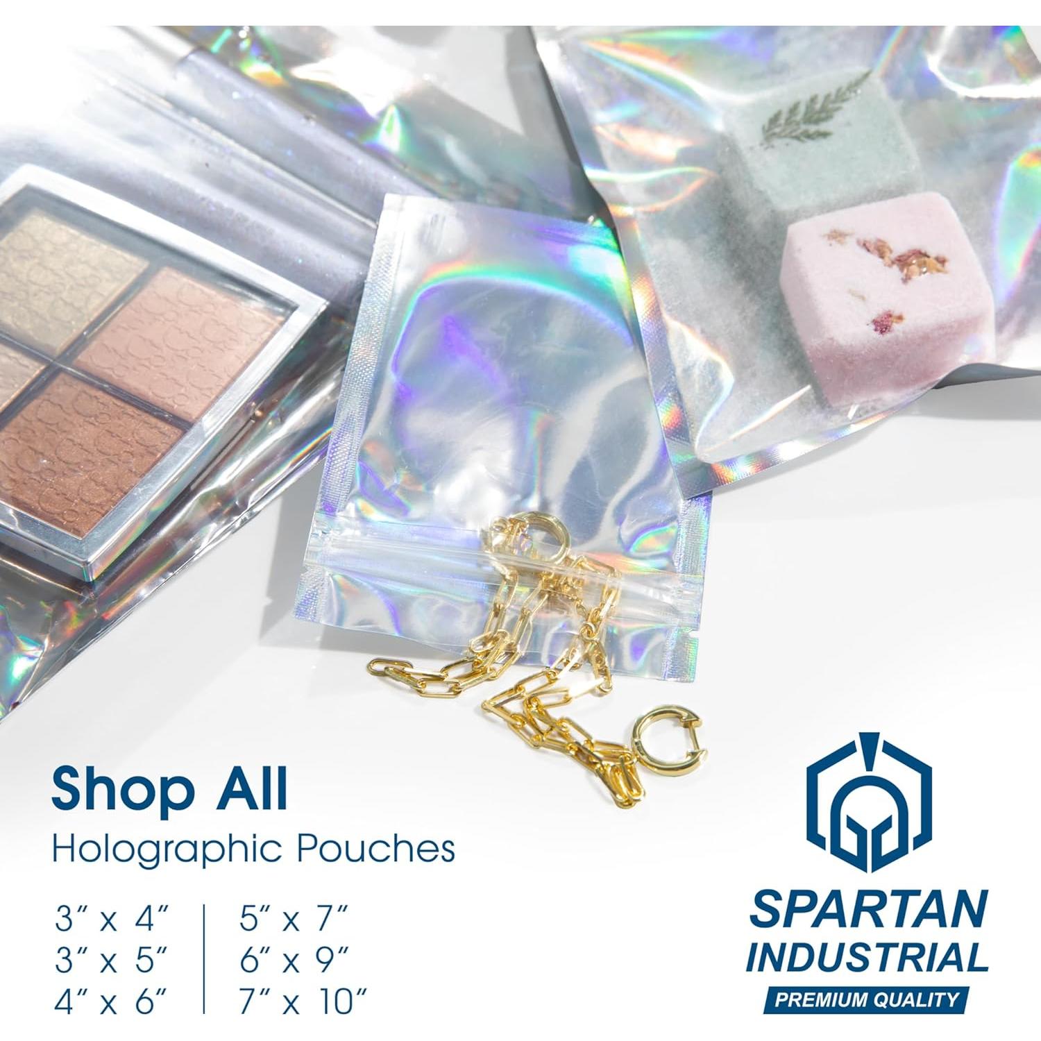 Bolsas de Foil Holográfico Spartan Industrial 7.62x10.16cm - 200 Unidades