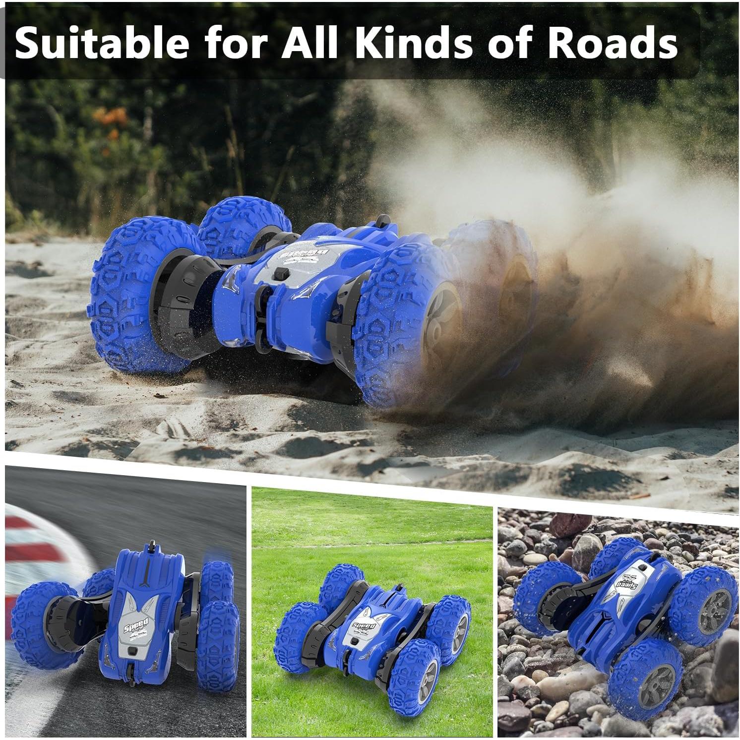 Coche Acrobático RC Afunx 360° Doble Cara Azul 0.67kg