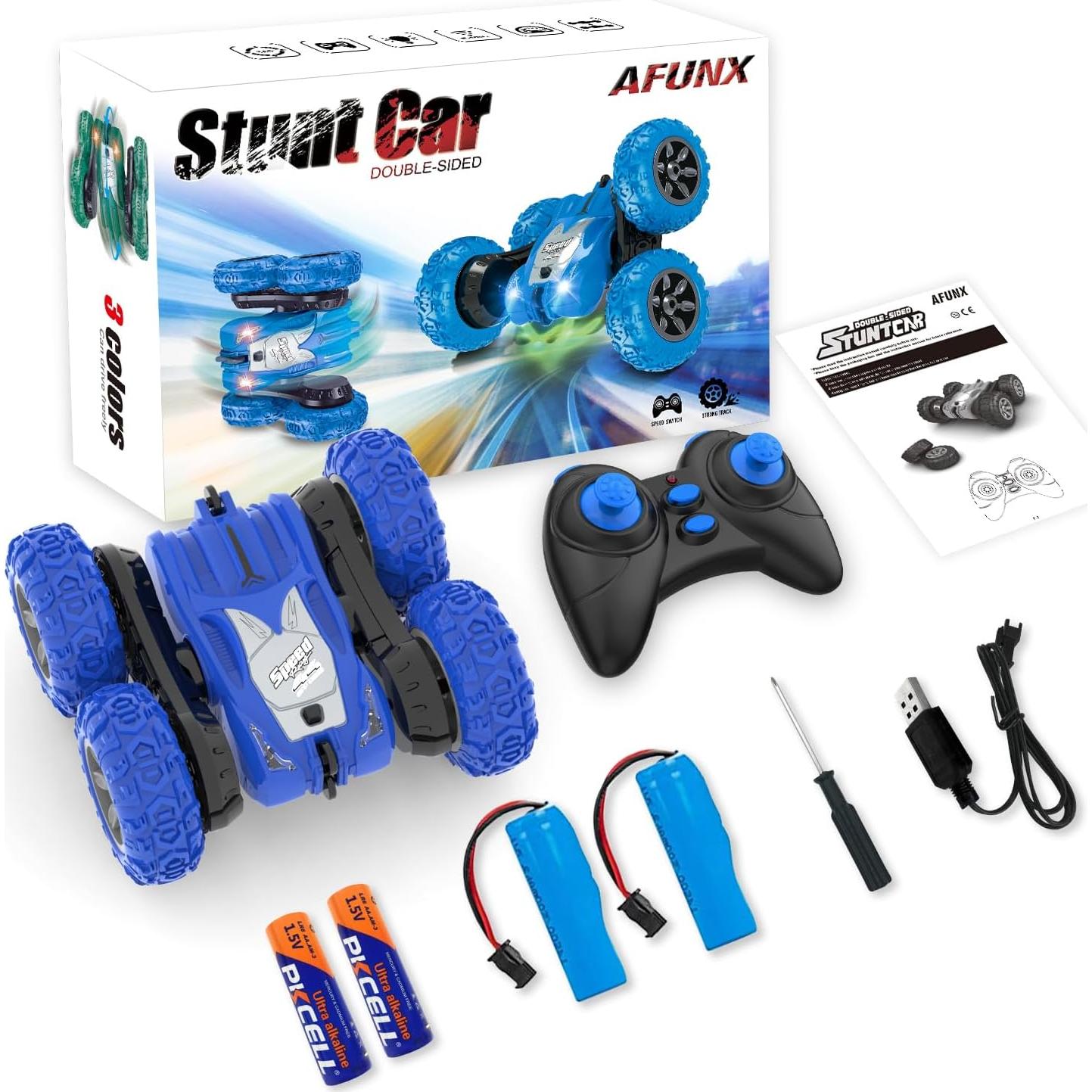 Coche Acrobático RC Afunx 360° Doble Cara Azul 0.67kg