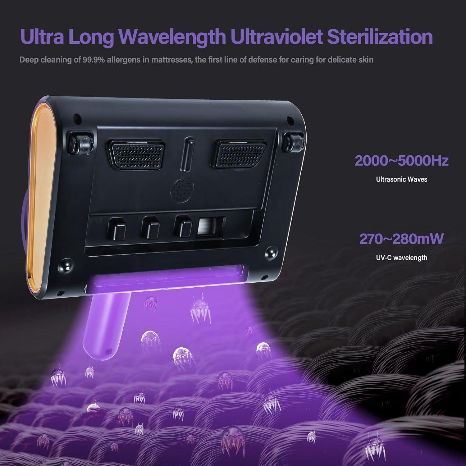 Limpiador de colchones JJZNCLLEN con aspiradora UV 10KPa