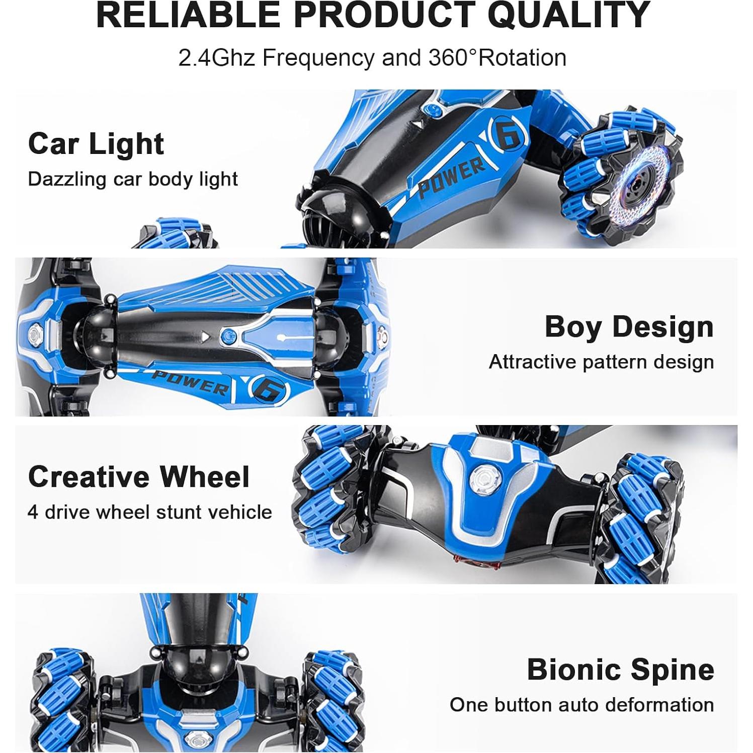 Coche Acrobático RC YEMIAI 4WD Control Remoto Gestos 360°