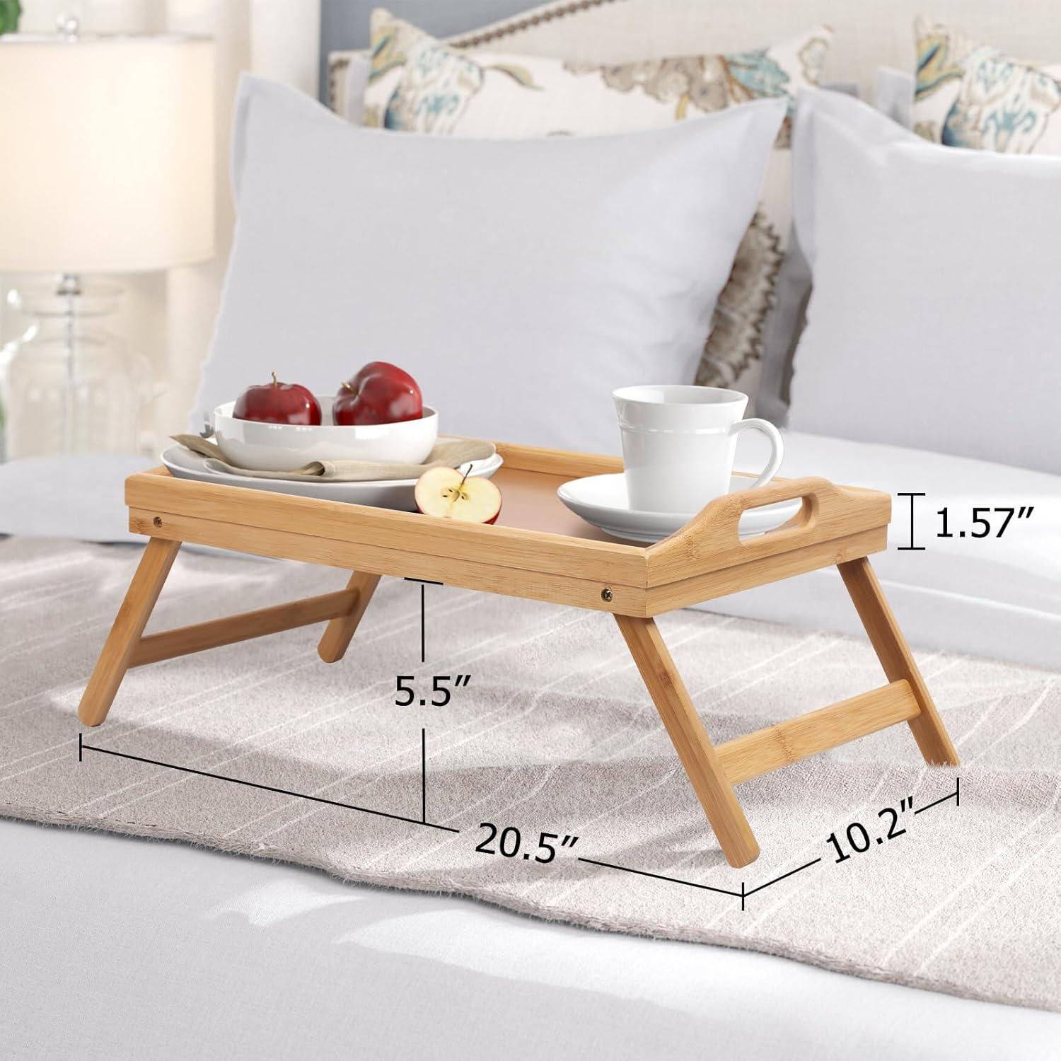 Mesa Bandeja de Cama Artmeer de Bambú Plegable 52x26cm