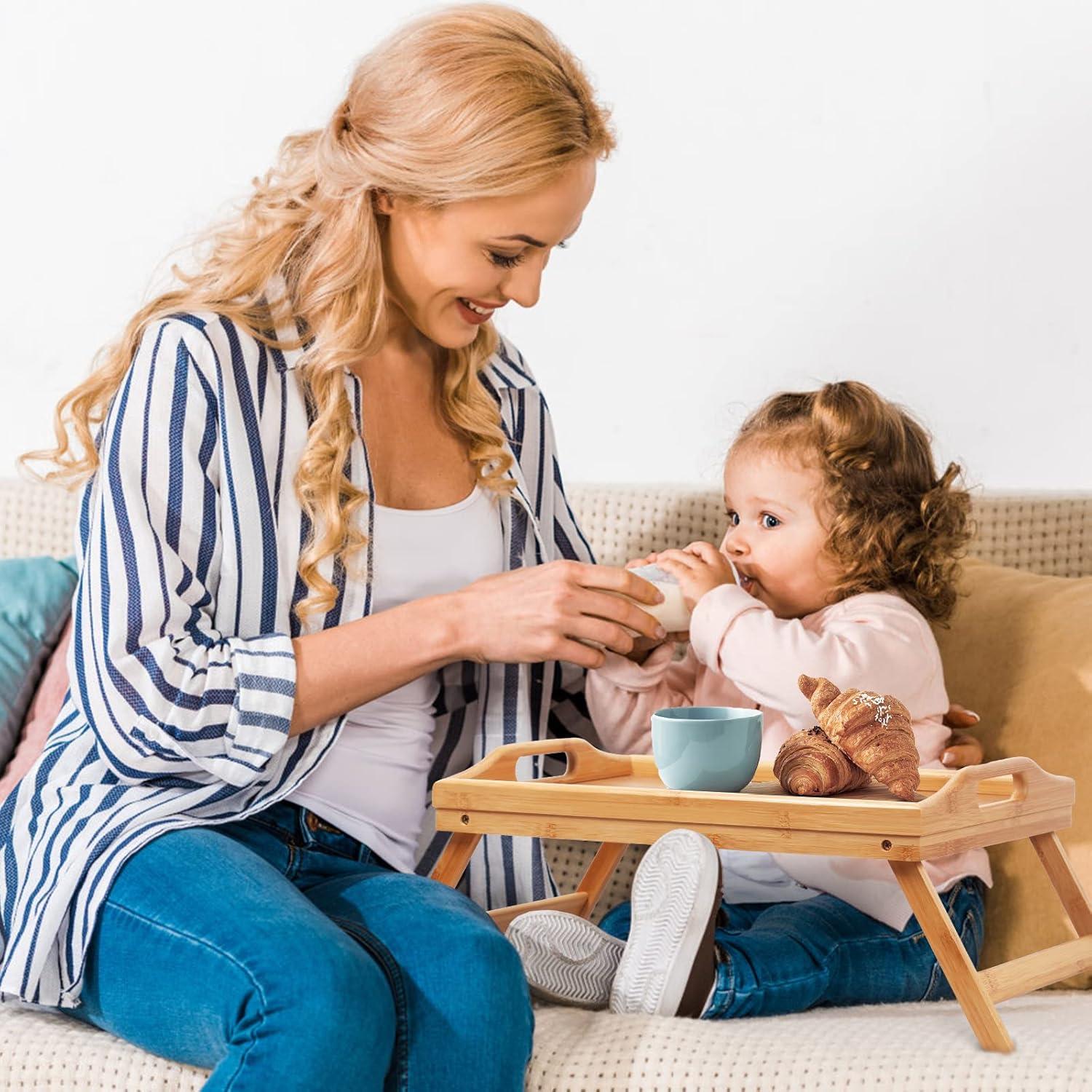 Mesa Bandeja de Cama Artmeer de Bambú Plegable 52x26cm