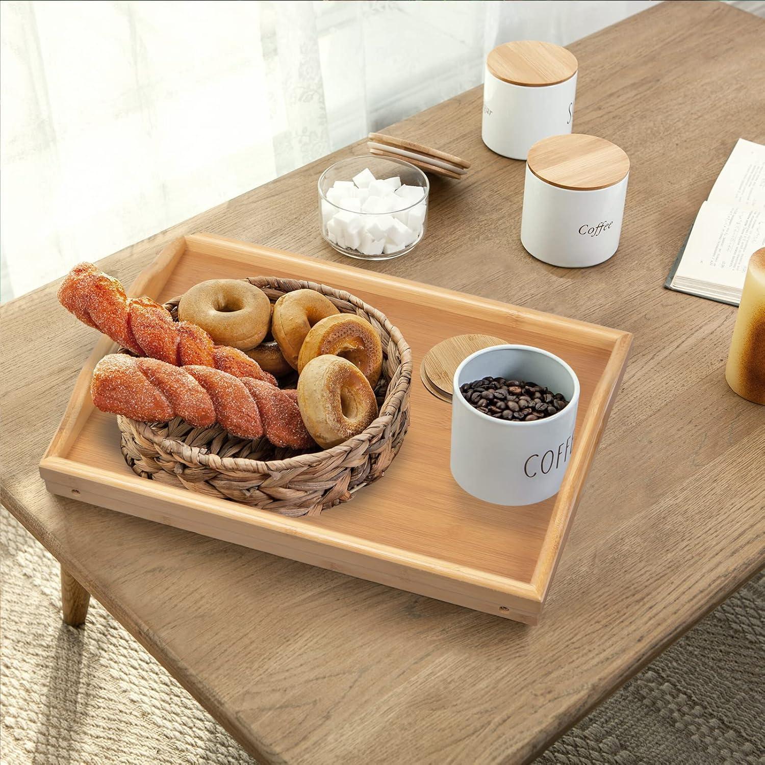 Mesa Bandeja de Cama Artmeer de Bambú Plegable 52x26cm