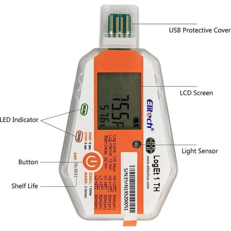 Registrador de Datos Elitech LogEt 1 TH -30°C a 70°C USB