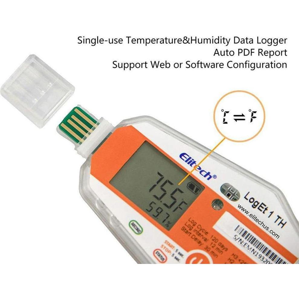 Registrador de Datos Elitech LogEt 1 TH -30°C a 70°C USB