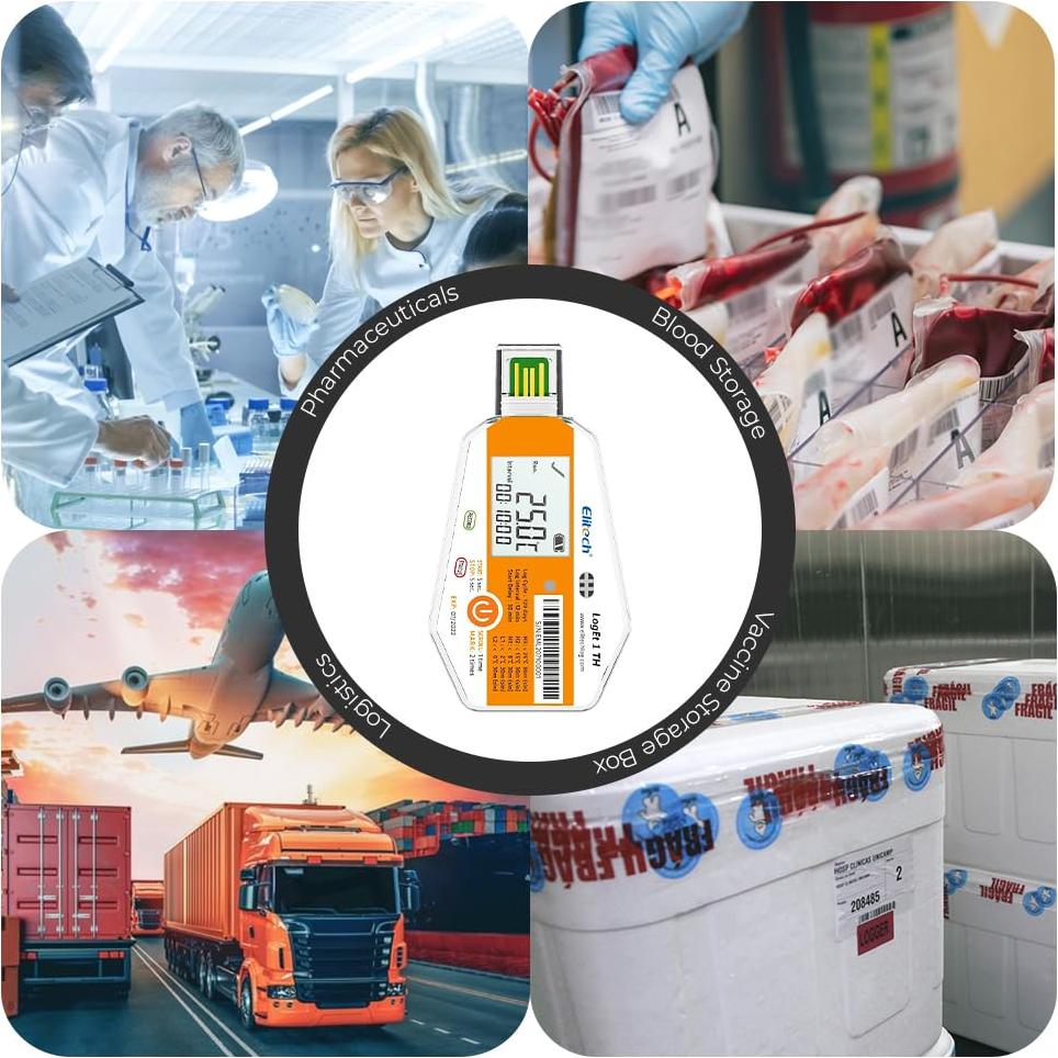 Registrador de Datos Elitech LogEt 1 TH -30°C a 70°C USB