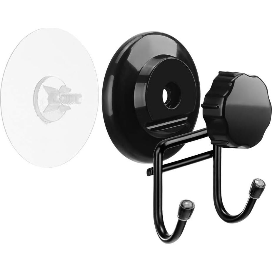 Gancho de Succión SANNO 2 Piezas Acero Inoxidable Negro