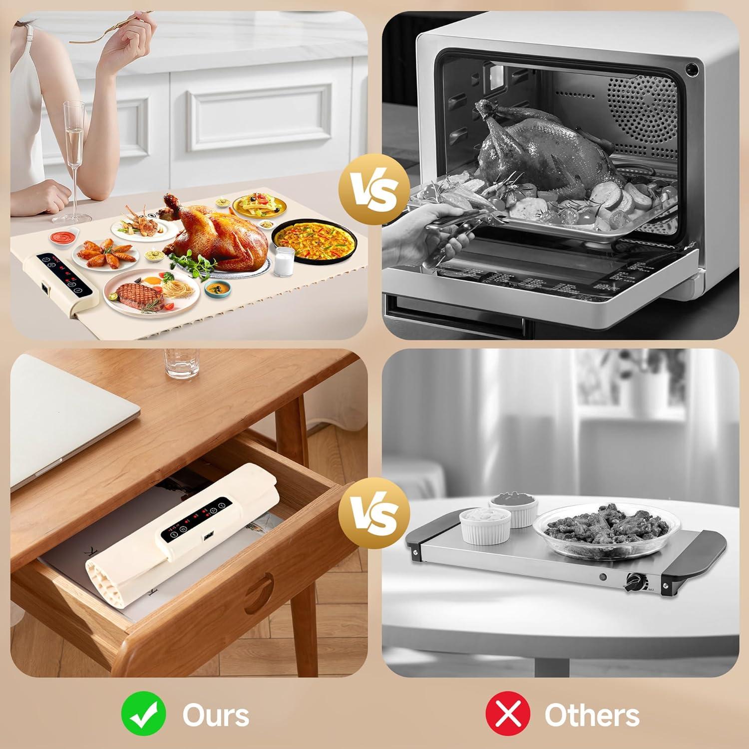 Alfombrilla Calentadora de Comida Xiamen EWT-Beige 3 Niveles