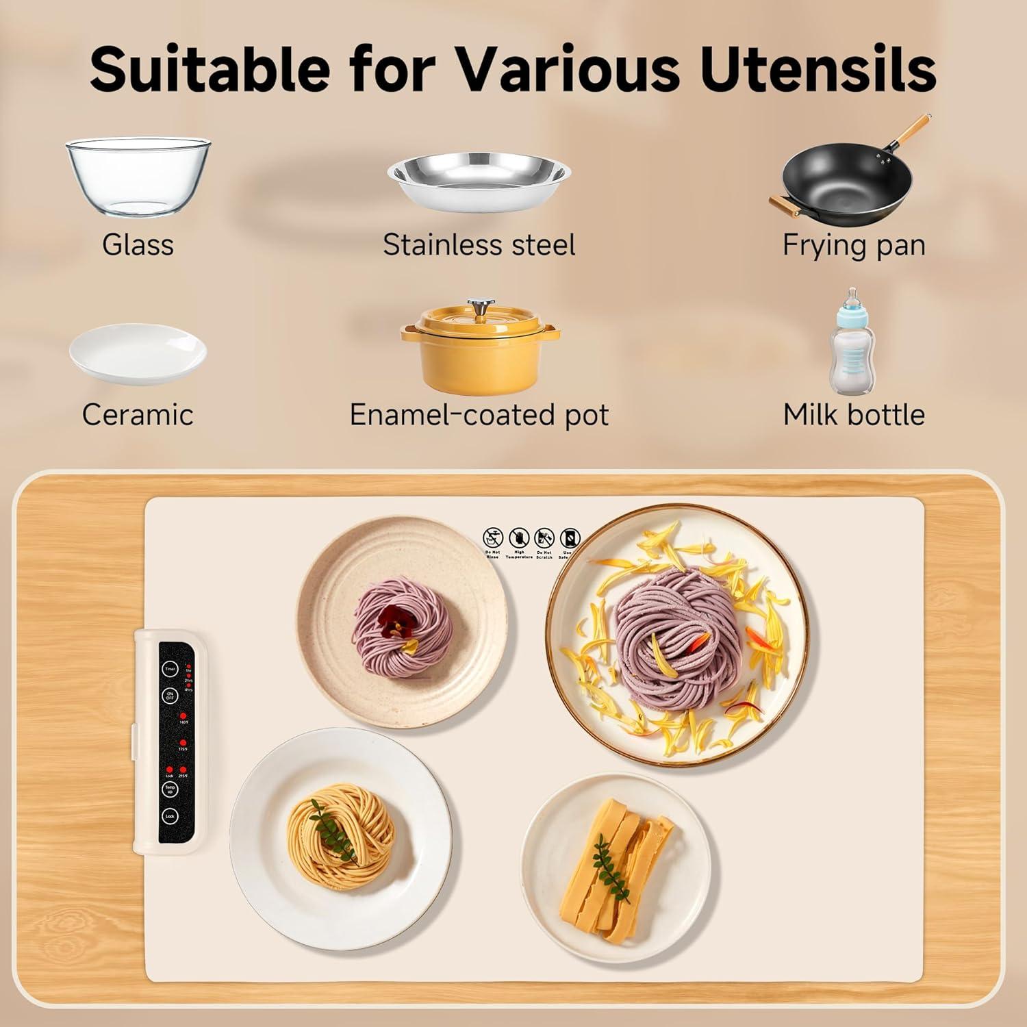 Alfombrilla Calentadora de Comida Xiamen EWT-Beige 3 Niveles