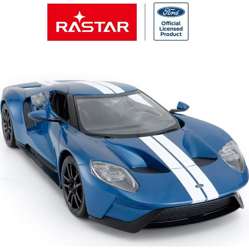 Coche RC Rastar Ford GT 1/14 Azul Control Remoto