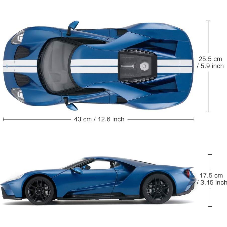 Coche RC Rastar Ford GT 1/14 Azul Control Remoto