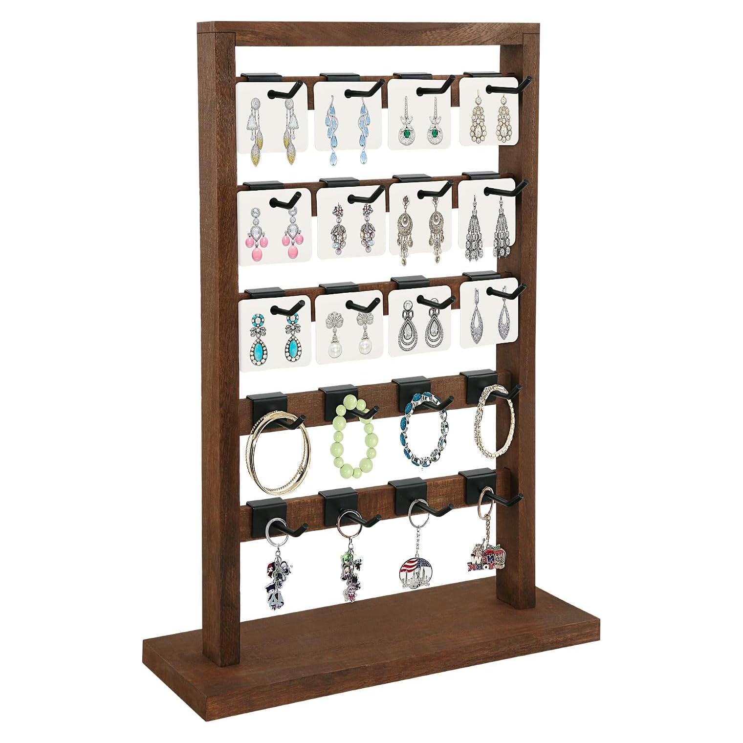 Soporte de Joyería Fumingpal de Madera con 20 Ganchos