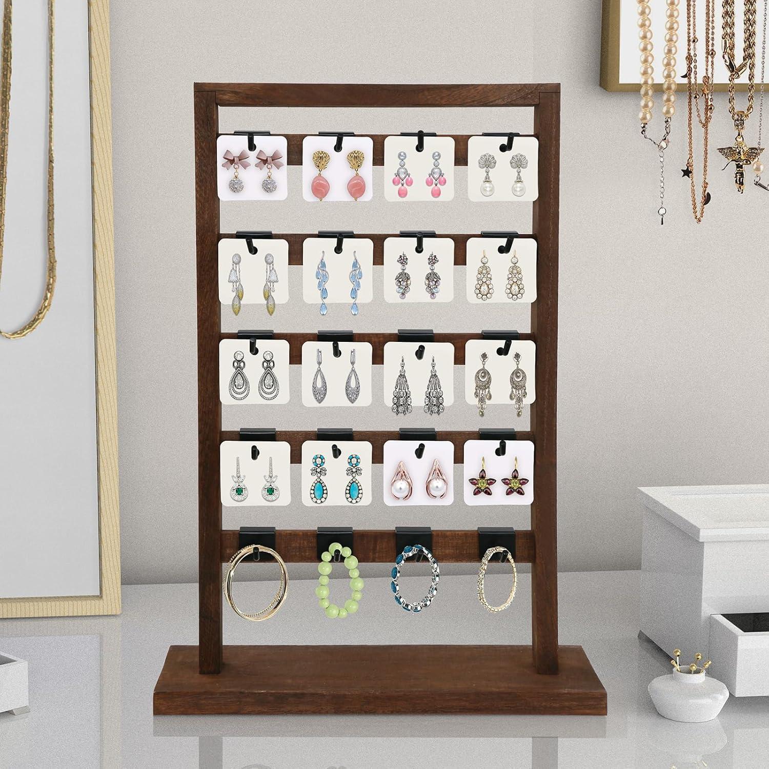 Soporte de Joyería Fumingpal de Madera con 20 Ganchos