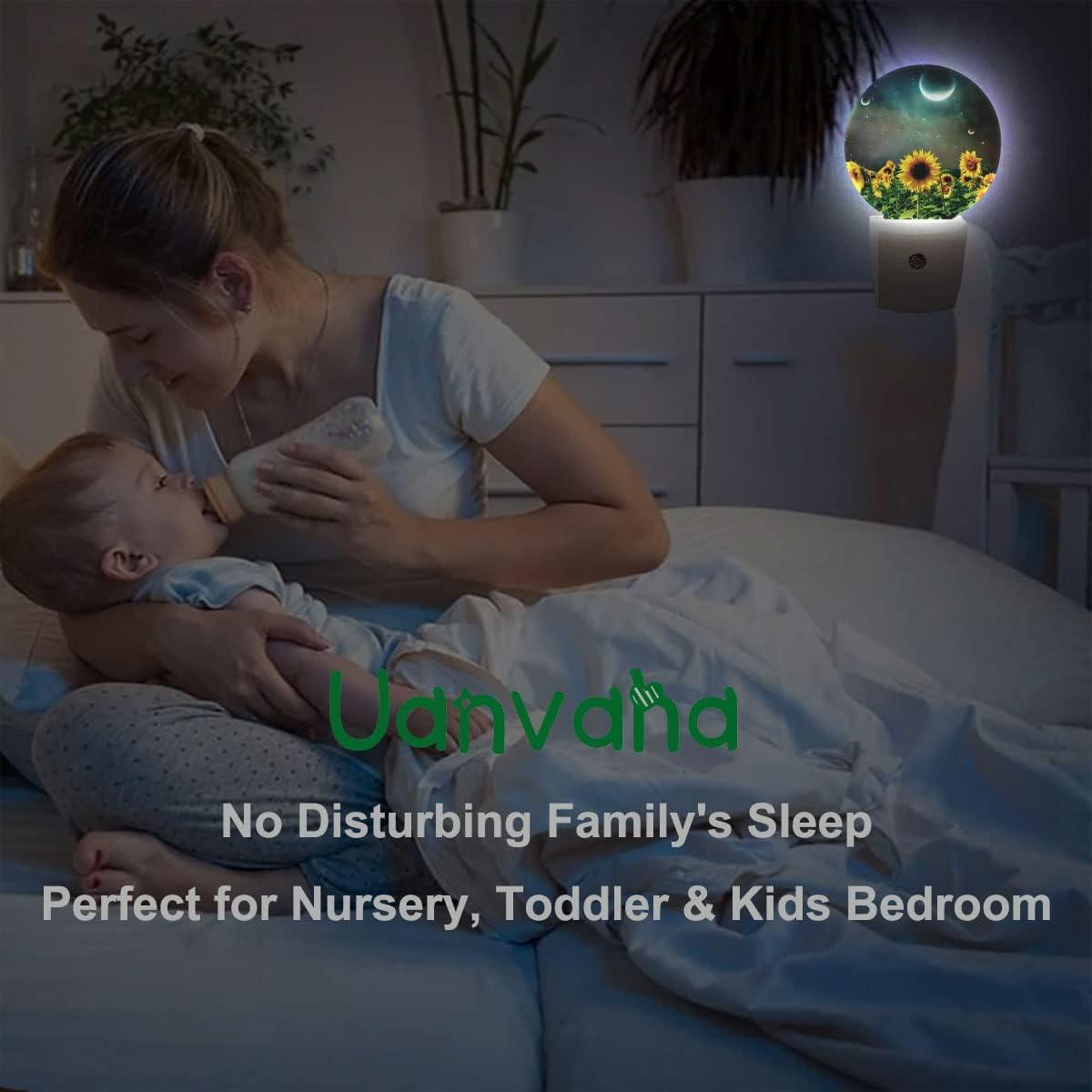 Luz Nocturna LED Uanvaha Girasol 0.5W Sensor Automático