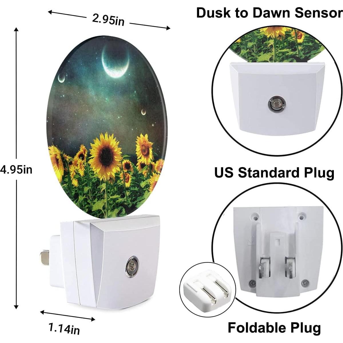 Luz Nocturna LED Uanvaha Girasol 0.5W Sensor Automático