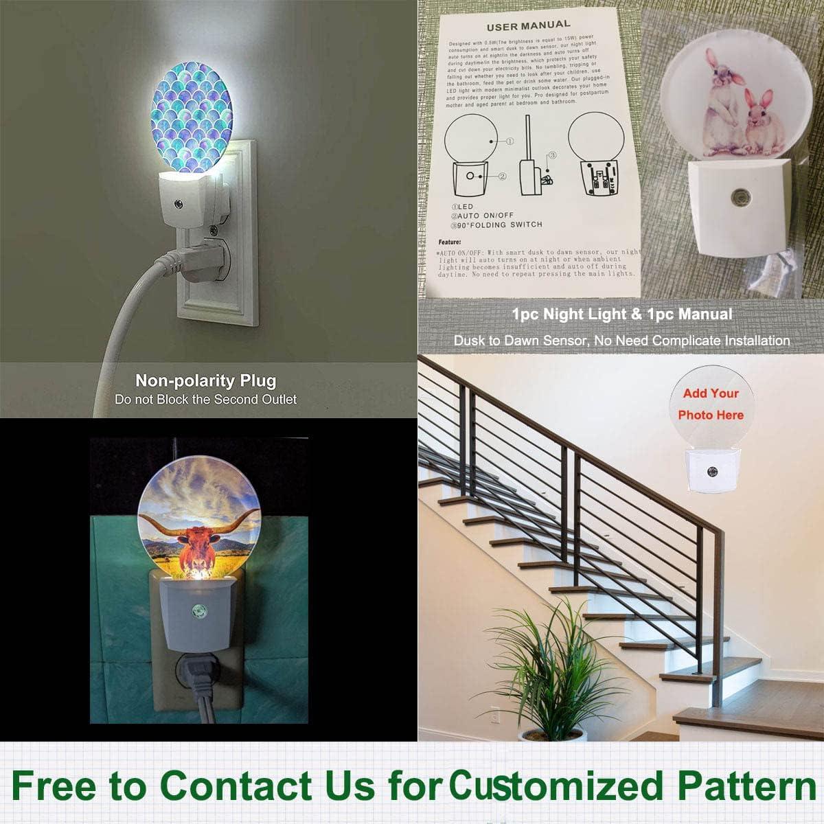 Luz Nocturna LED Uanvaha Girasol 0.5W Sensor Automático