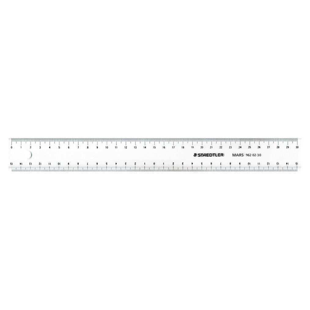 Regleta Staedtler 962 02-30 con Línea de Surco 30 cm