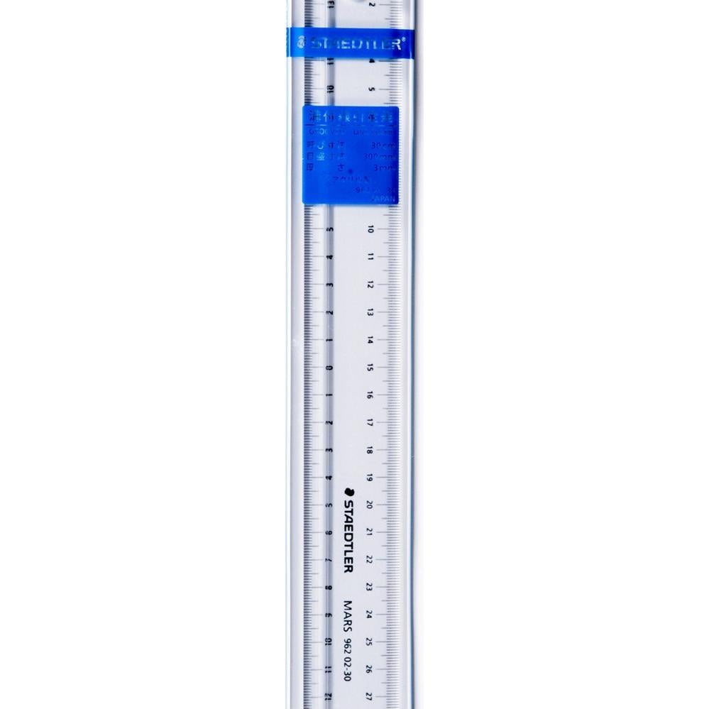 Regleta Staedtler 962 02-30 con Línea de Surco 30 cm