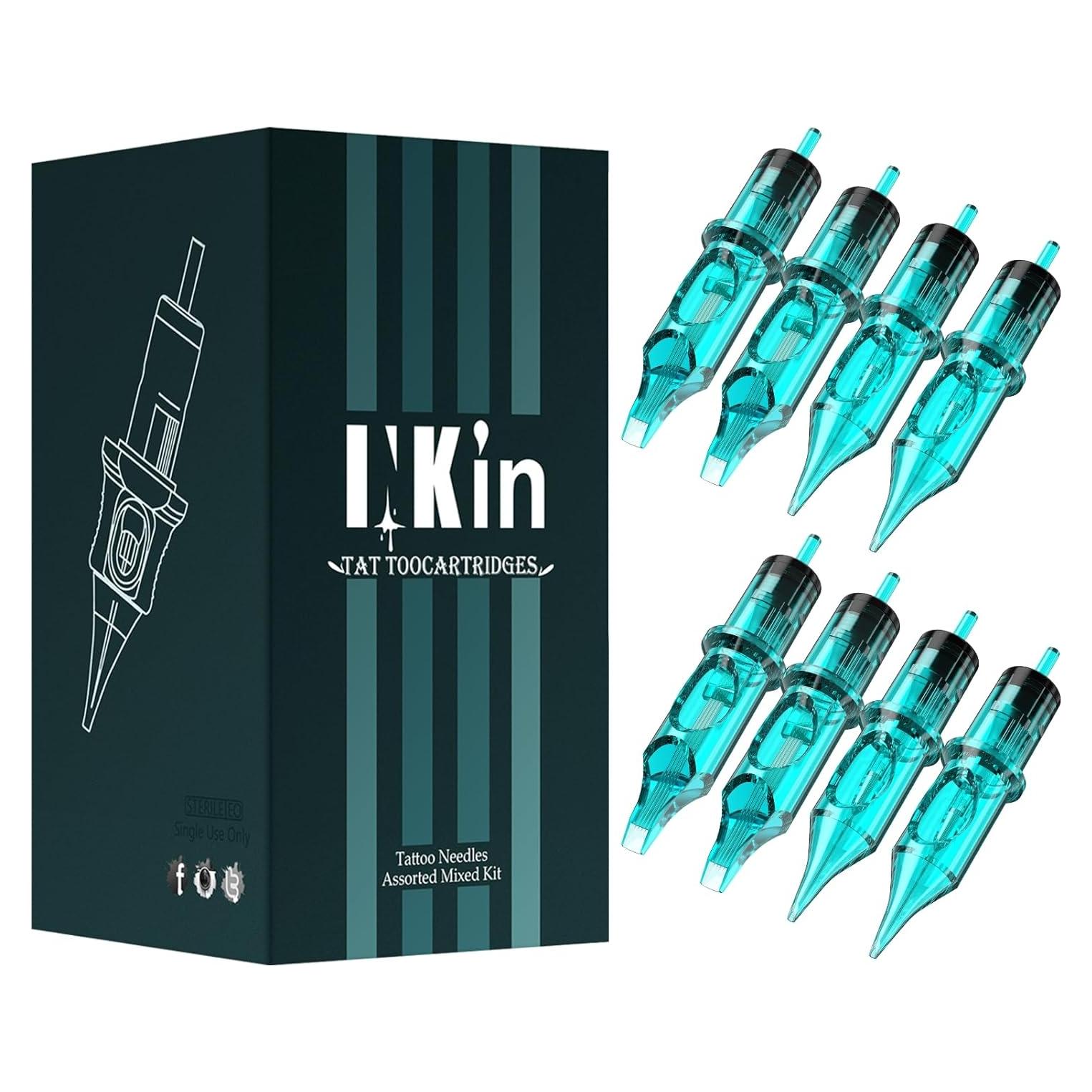 Agujas de Tatuaje INKin 50pcs Mezcla 1RL-9RL Esterilizadas