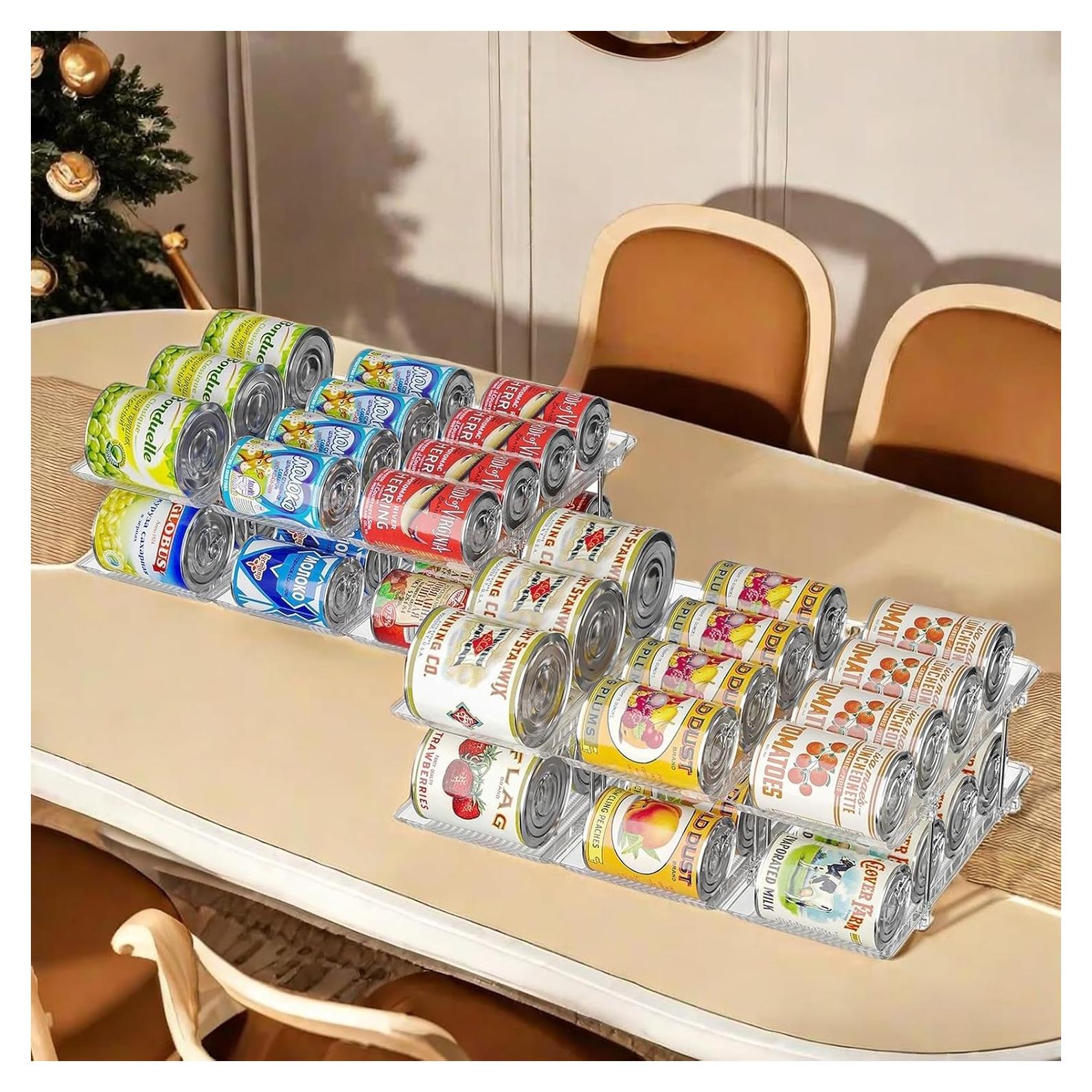Organizador de Latas 2 Niveles Jsyrjing para 48 Latas