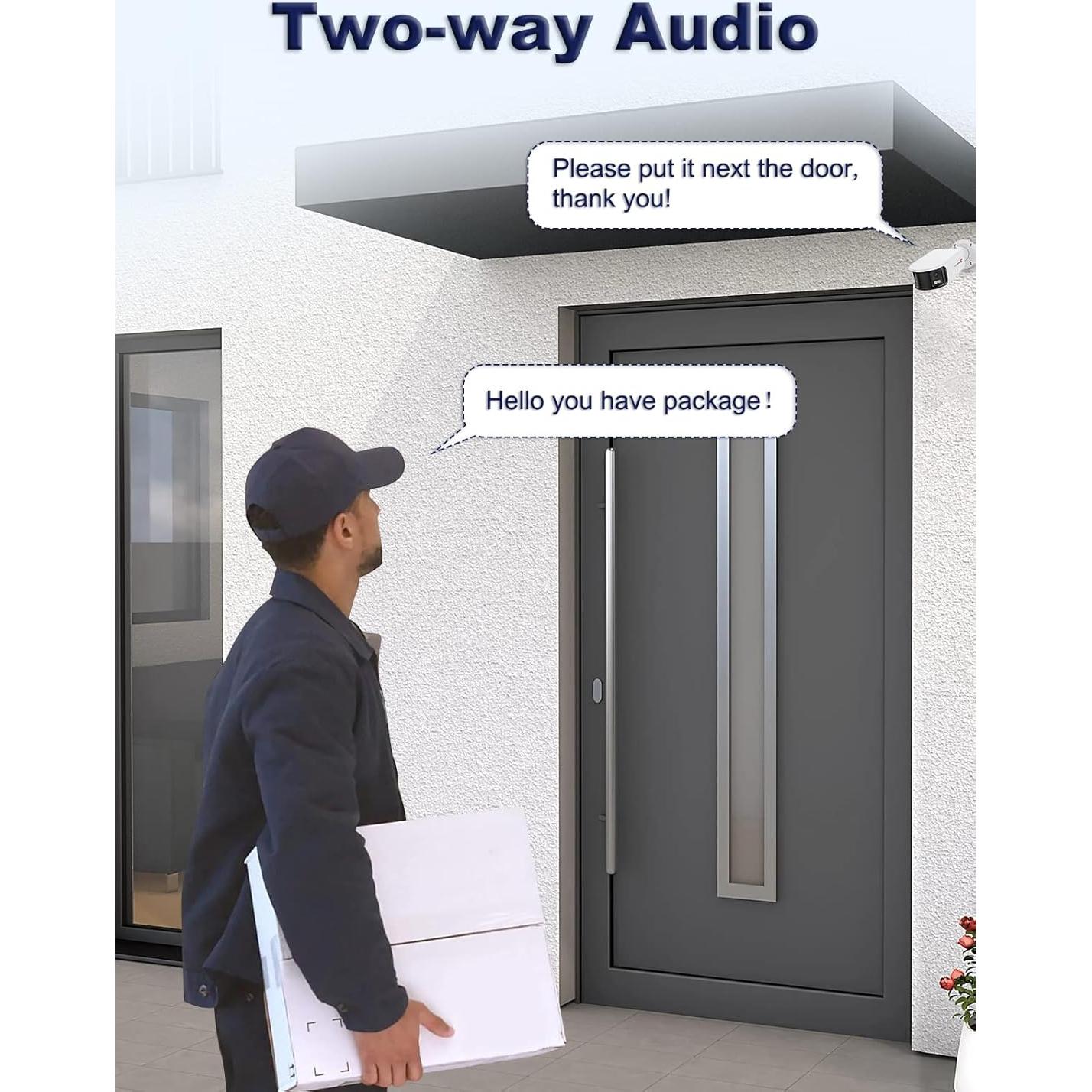 Cámara de Seguridad Anpviz 4K PoE Doble Lente 180° IP67