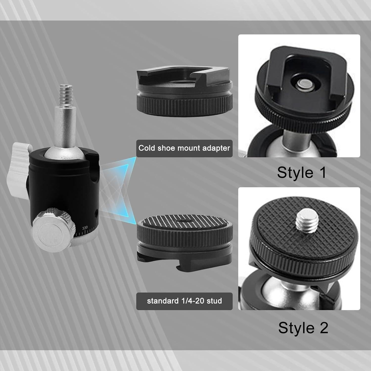 Adaptador de Montaje de Trípode SRUIM con Cabezal de Bola 360°