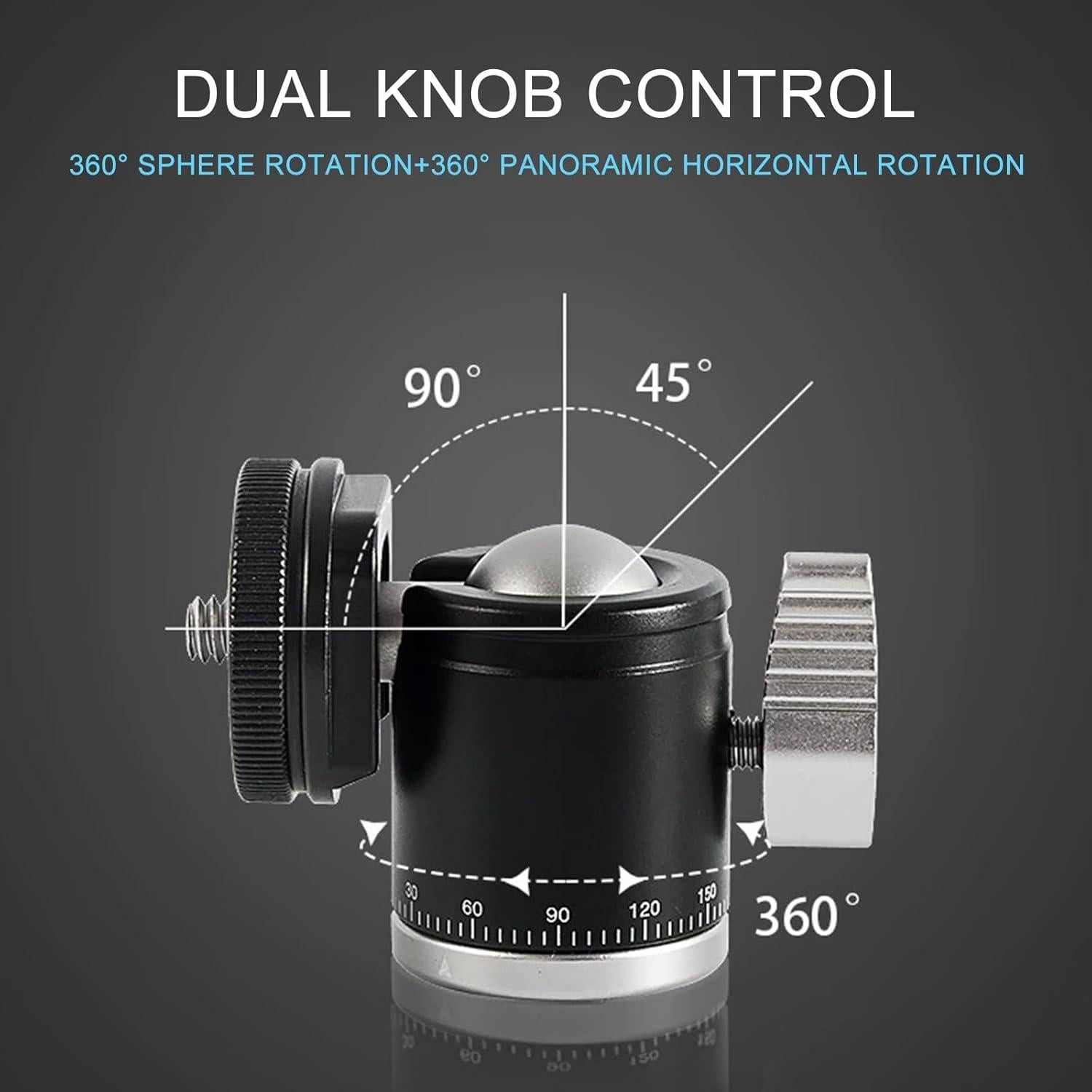Adaptador de Montaje de Trípode SRUIM con Cabezal de Bola 360°