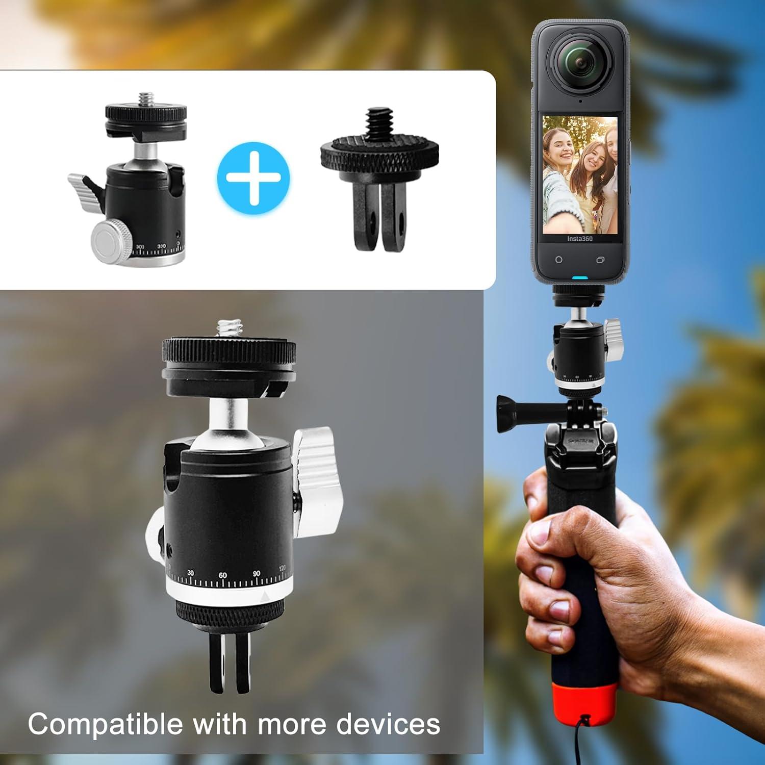 Adaptador de Montaje de Trípode SRUIM con Cabezal de Bola 360°