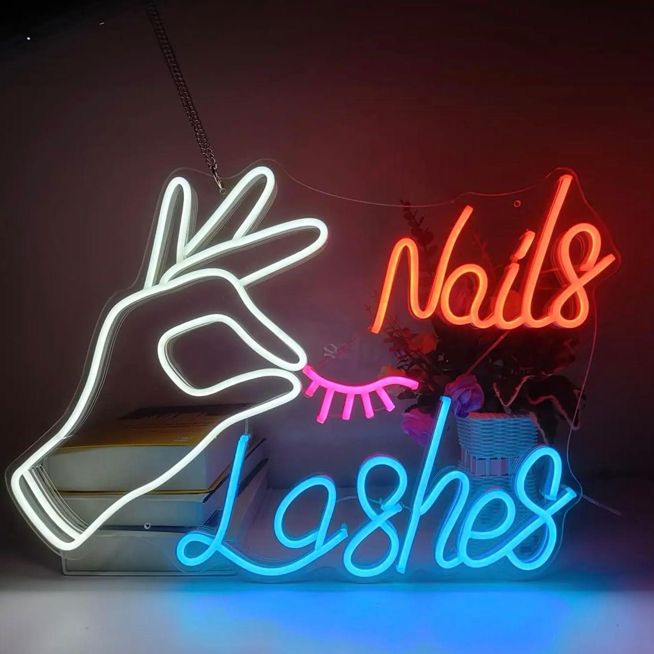 Letrero de Neón Personalizado Wakklia 203x38cm LED RGB