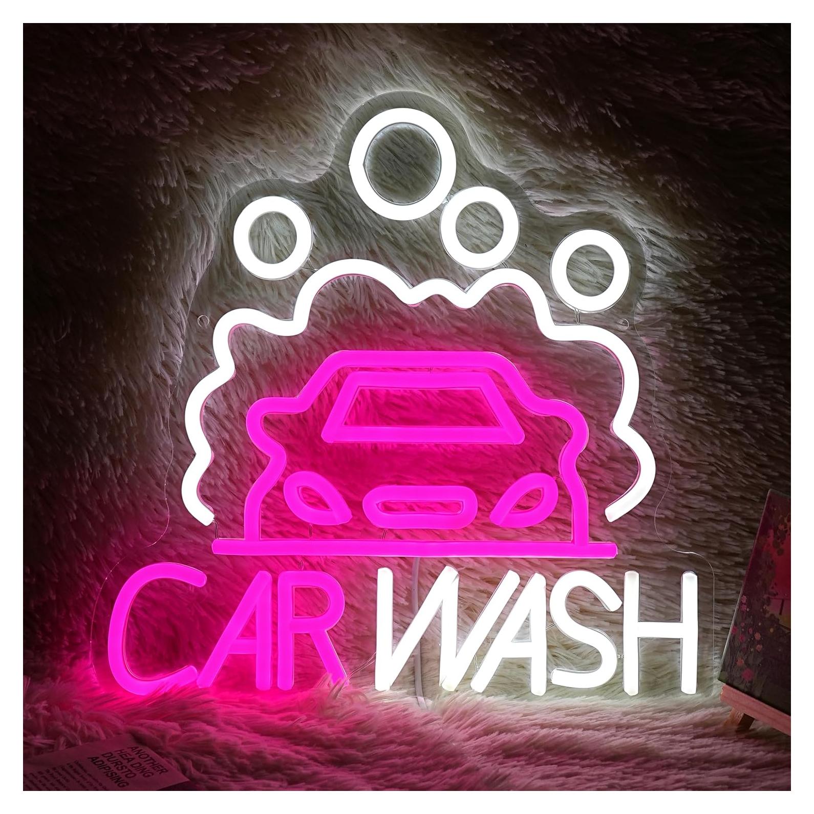 Luz de Neón LED para Lavado de Autos GNVETZLL 32x32cm