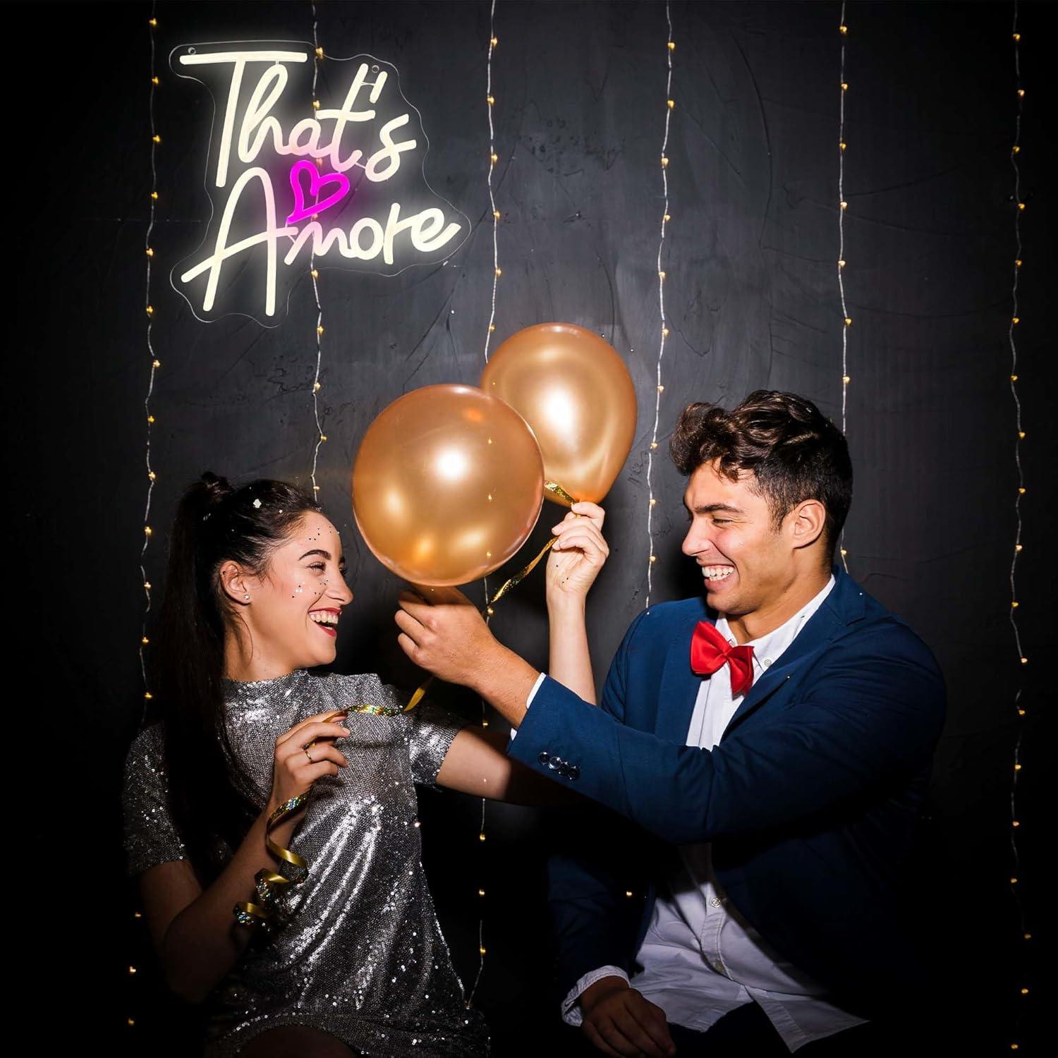 Letrero de Neón LED Regulable Dracey That's Amore 15.5x40 cm