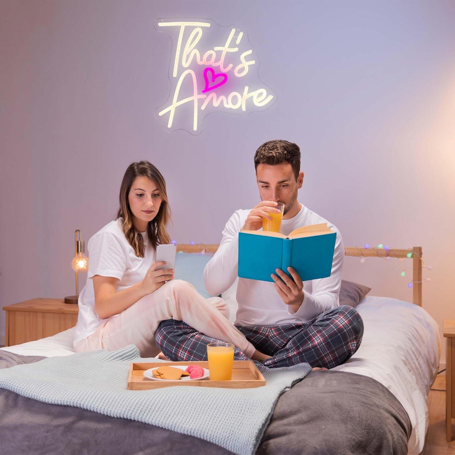 Letrero de Neón LED Regulable Dracey That's Amore 15.5x40 cm