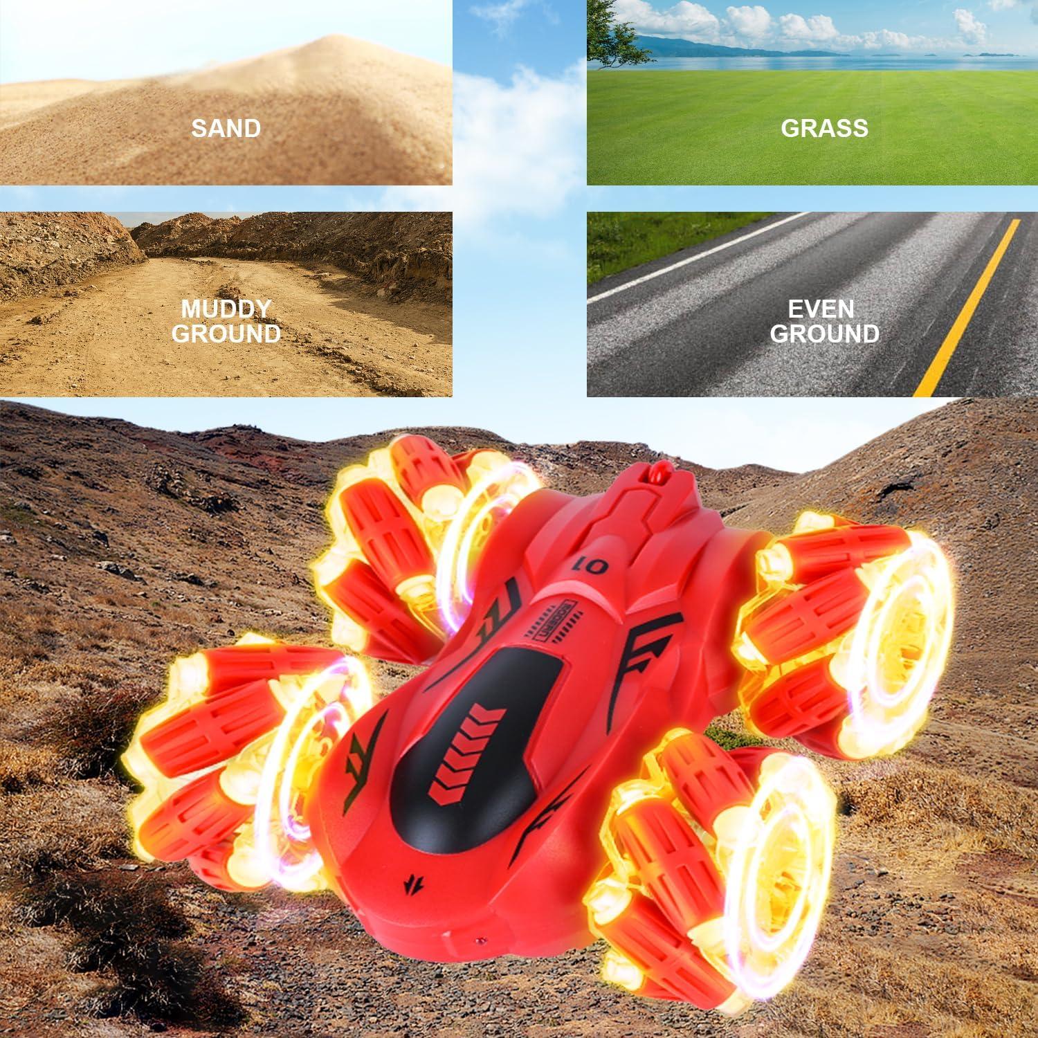 Coche Acrobático RC SYOZAC 4WD Detección de Gestos Azul