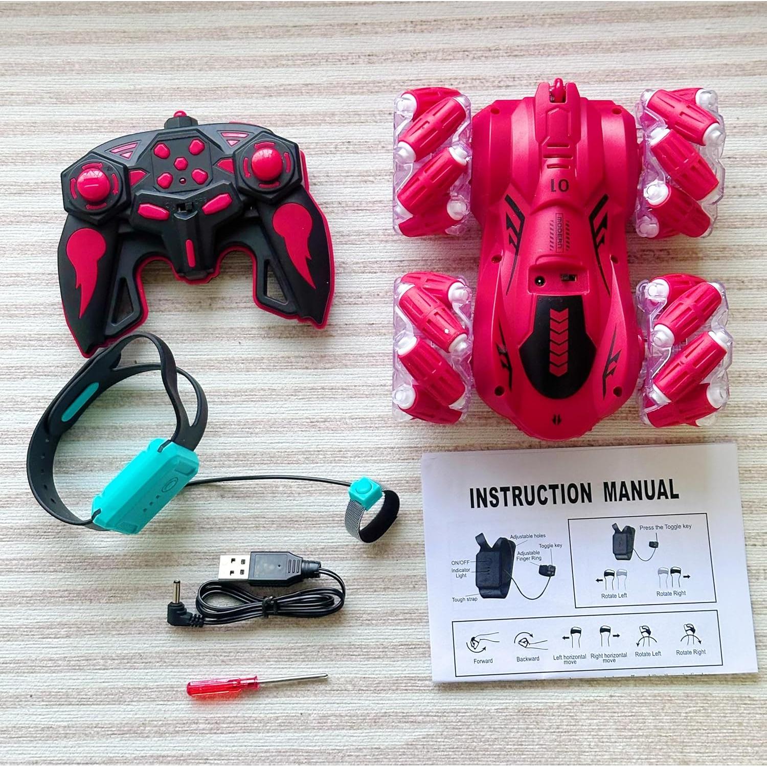 Coche Acrobático RC SYOZAC 4WD Detección de Gestos Azul