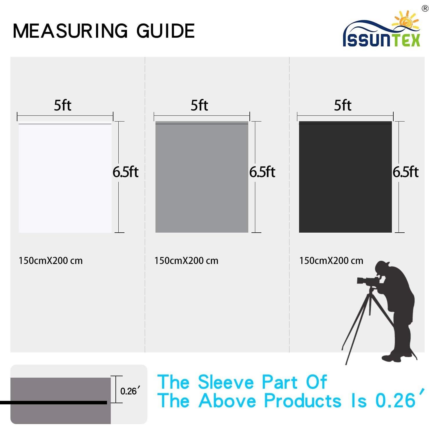 Fondo Negro 1.5x2 m ISSUNTEX para Estudio Fotográfico