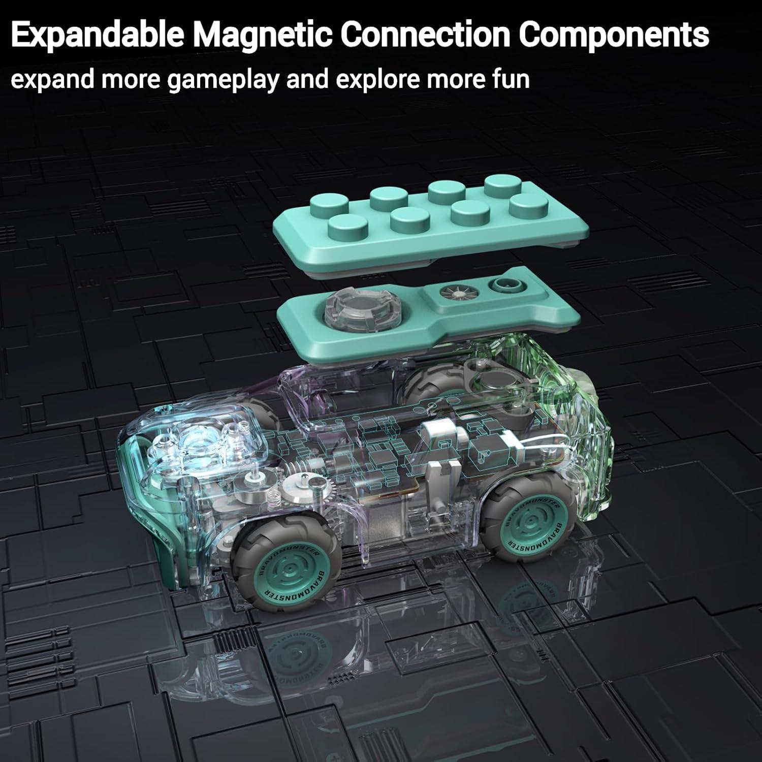 Coche RC Mini 1:72 BRAVOMONSTER Drift Proporcional Amarillo