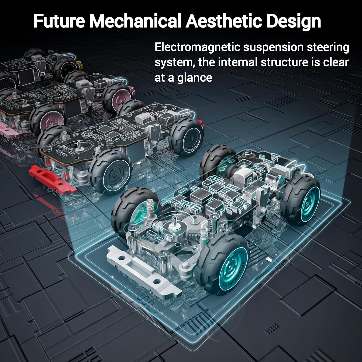 Coche RC Mini 1:72 BRAVOMONSTER Drift Proporcional Amarillo