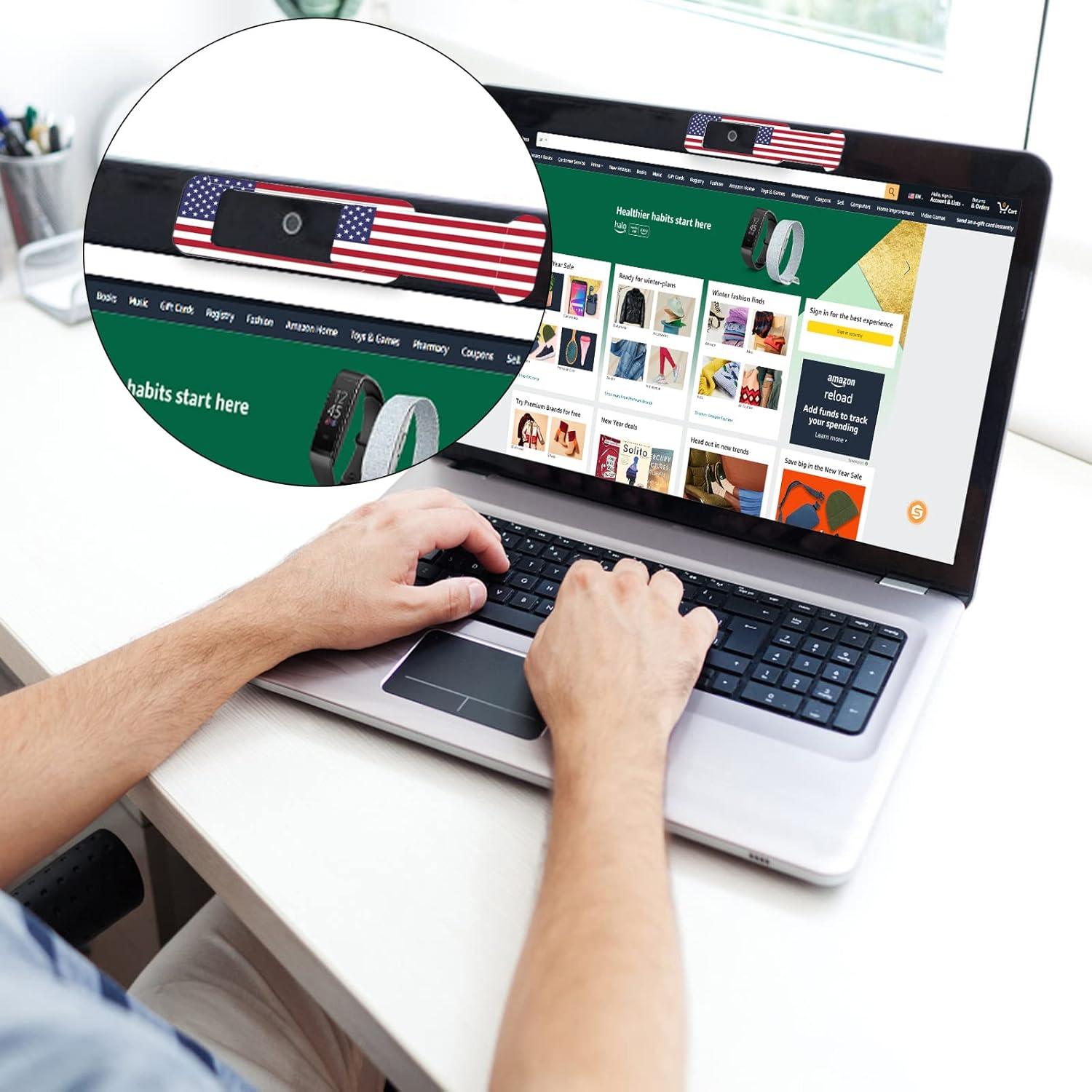 Cubierta de Webcam ZYAOTWQZ 3 Piezas Protección Privacidad