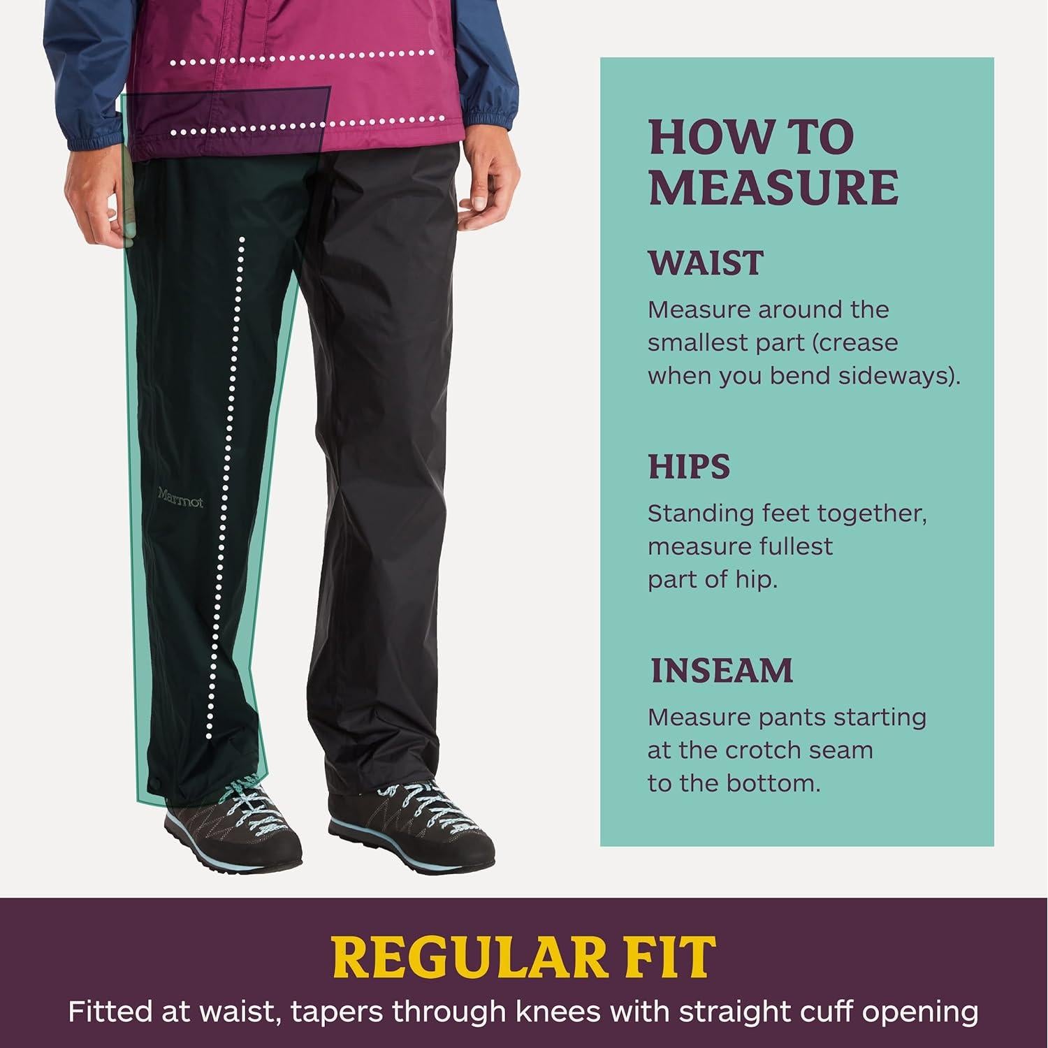 Pantalones de Lluvia Marmot para Mujer X-Pequeño Negro