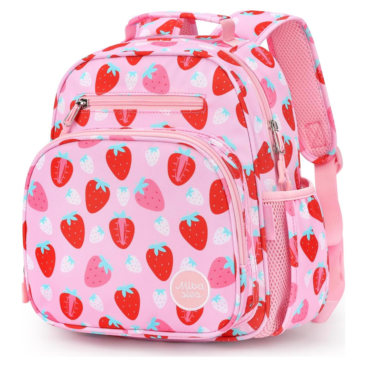Mochila Infantil Mibasies Rosa Fresa 30 cm 7L para Niñas