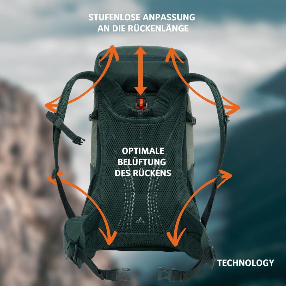 Mochila de Senderismo VAUDE Brenta 24L Unisex Agave