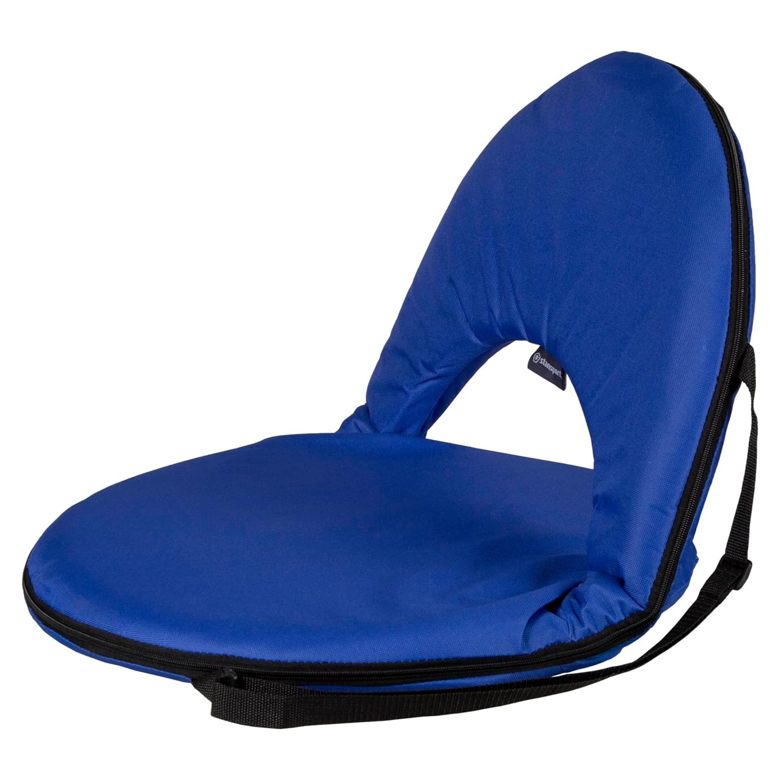Silla Plegable Stansport Go Anywhere Azul Respaldo Reclinable