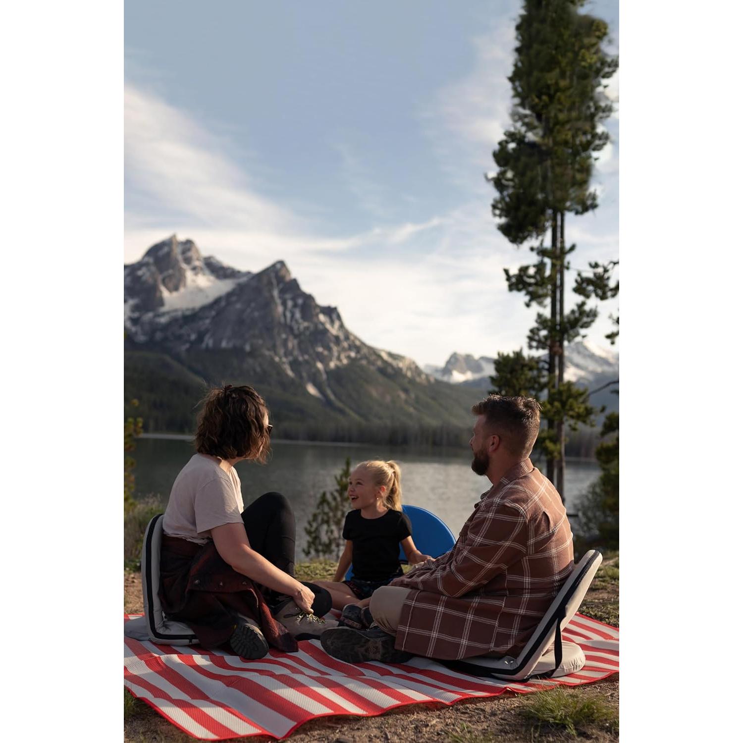 Silla Plegable Stansport Go Anywhere Azul Respaldo Reclinable