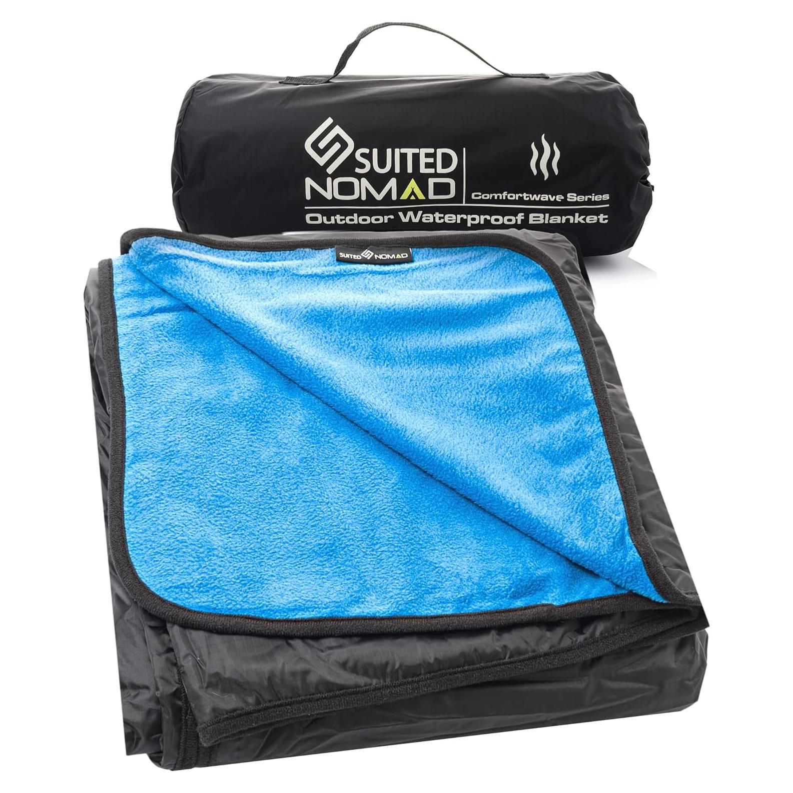 Manta de Estadio Impermeable SuitedNomad 208x145 cm Azul