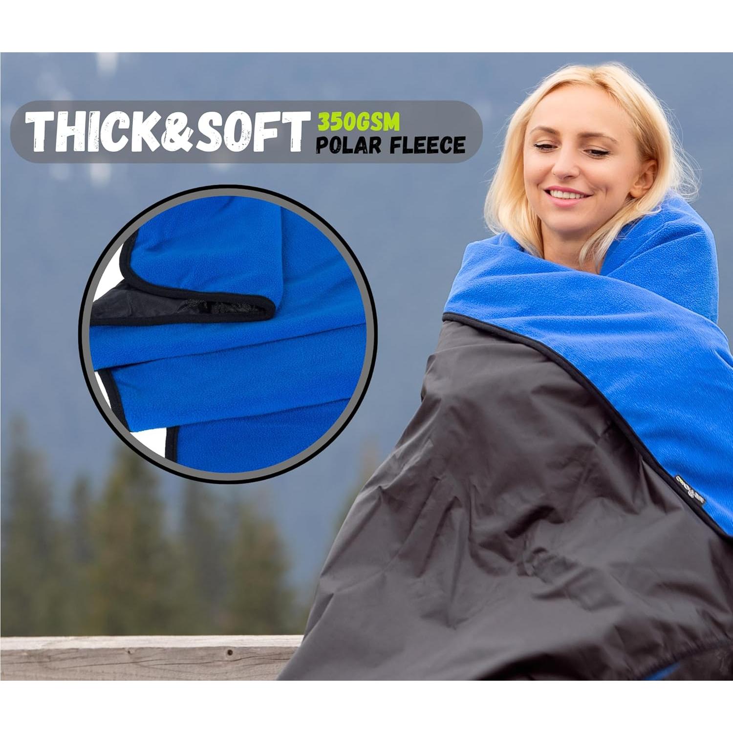 Manta de Estadio Impermeable SuitedNomad 208x145 cm Azul