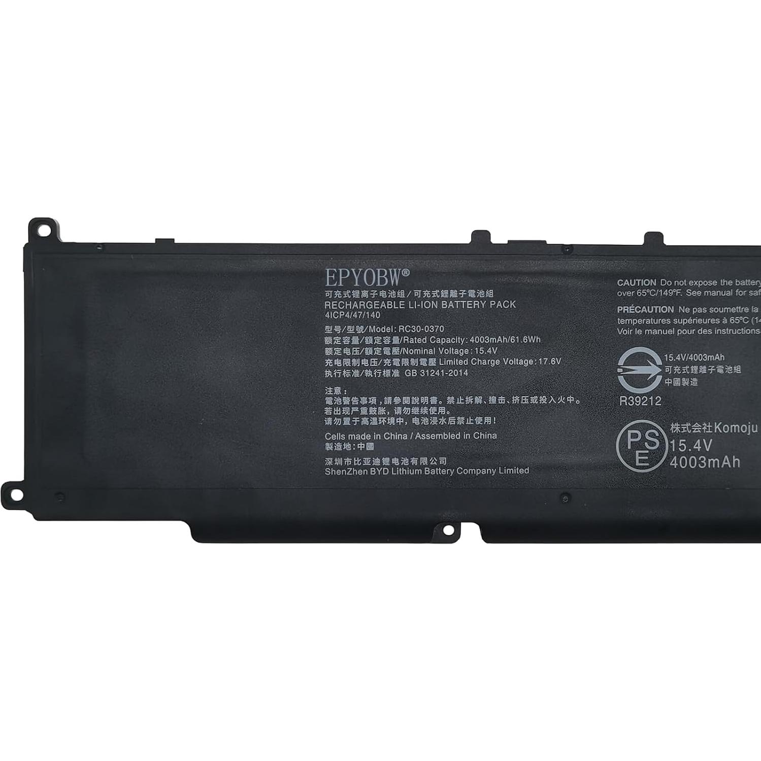 Batería Laptop RC30-0370 61.6Wh Compatible Razer Blade 14