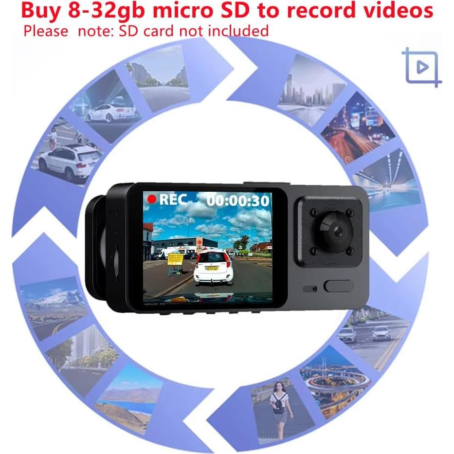 Cámara de tablero 1080P METRICSQUARE con visión nocturna