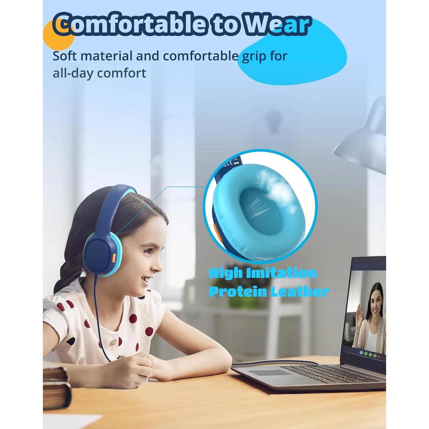 Auriculares Tronsmart KH01 para Niños Plegables 85dB Azul